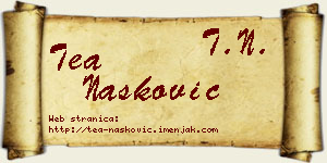 Tea Nasković vizit kartica